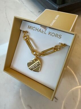 New Michael Kors Heart Necklace